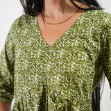 Olive lotus cotton comfies