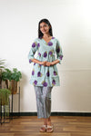 Violet roses cotton comfies