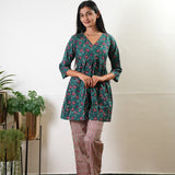Teal cotton comfies