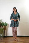 Teal cotton comfies