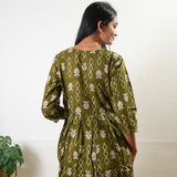Olive diamond cotton comfies