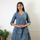 Indigo tie and dye cotton comfies