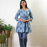 Blue daisy cotton comfies