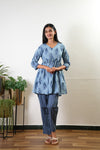 Blue daisy cotton comfies