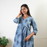 Blue daisy cotton comfies