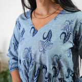 Blue daisy cotton comfies