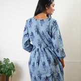 Blue daisy cotton comfies