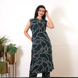 Forest green viscose co-ords set(attached sleeves)