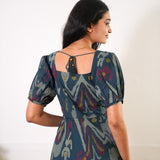 Nadhi cotton midi dress - Turquoise