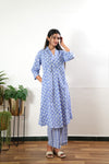 Lavender butta cotton maternity nursing co-ords set