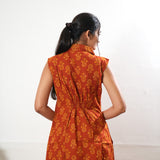 Rust orange butta shirt dress(attached sleeves)