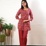 Ruby cotton button down comfies