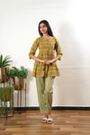 Moss cotton button down comfies