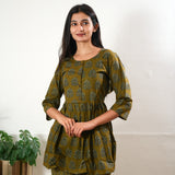 Fenugreek cotton button down comfies