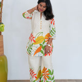 Tangerine cotton co-ords