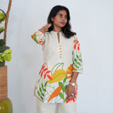 Tangerine cotton co-ords