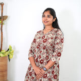 Grey and maroon cotton comfies