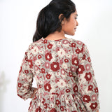 Grey and maroon cotton comfies