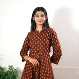 Rust orange butta cotton button down co-ords set