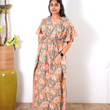 Sandalwood cotton kaftan