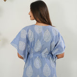 Lavender cotton maternity nursing kaftan