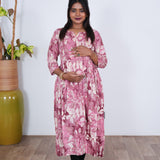 Blush pink maternity nursing wear