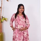 Blush pink maternity nursing wear