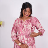 Blush pink maternity nursing wear