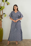 Lavender butta maternity nursing kaftan