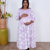 Lilac maternity nursing wear