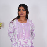 Lilac maternity nursing wear