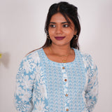 Sky blue maternity nursing wear