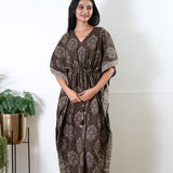 Walnut cotton kaftan
