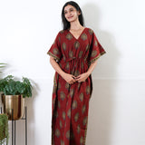 Cherry butta cotton kaftan