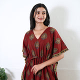 Cherry butta cotton kaftan