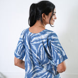 Navy feathers cotton lounge sleep wear