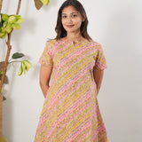 Multicoloured cotton kurta night suit