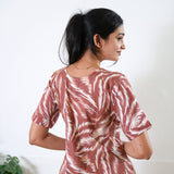 Mauve feathers cotton lounge sleep wear