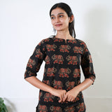 Black with red elephant cotton lounge sleep wear