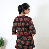 Black with red elephant cotton lounge sleep wear