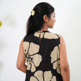 Black and beige cotton -ords set(attached sleeves)