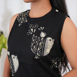 Finch cotton co-ords set(attached sleeves)