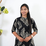 Black handblock cotton co-ords set