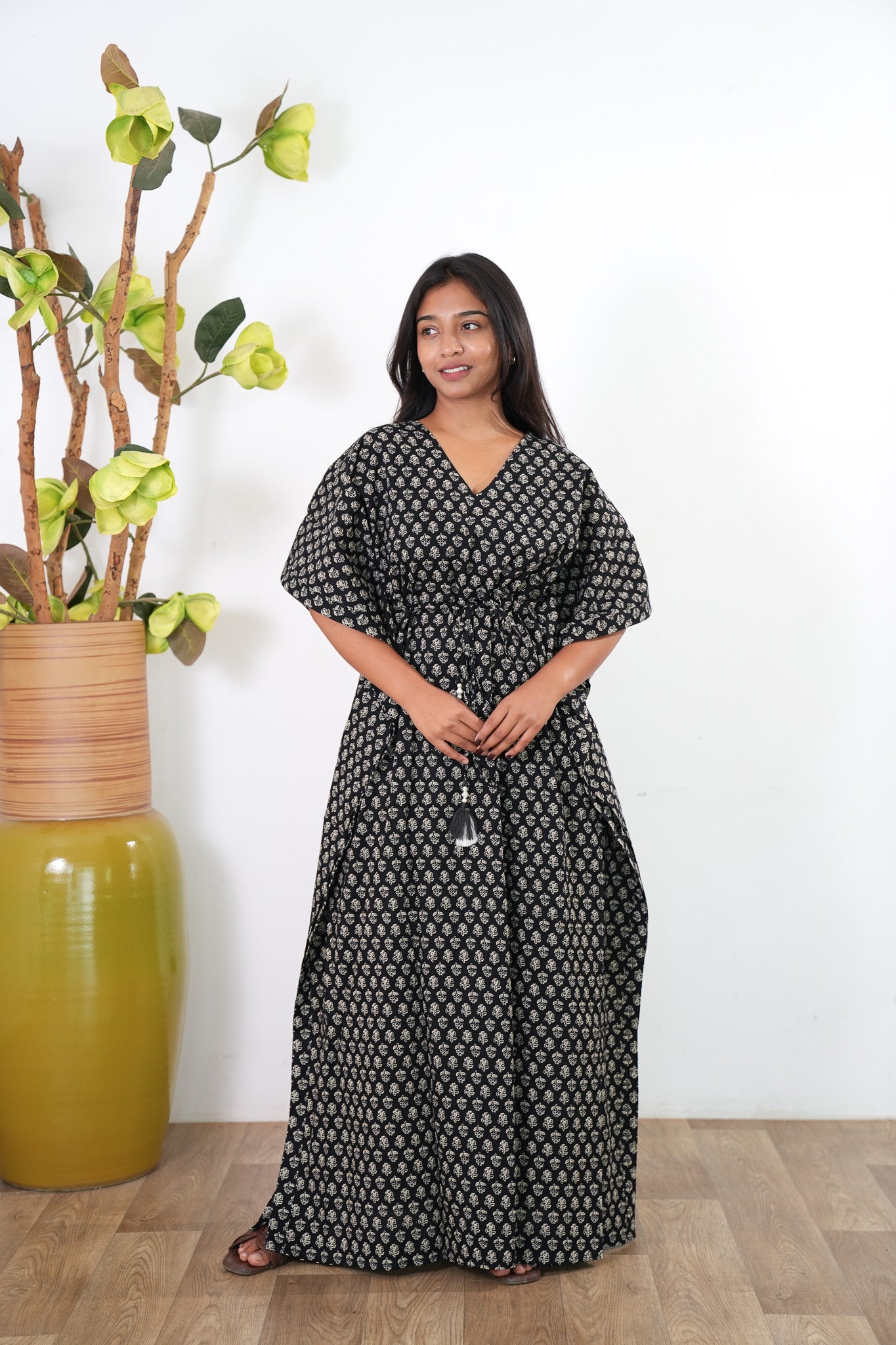 Jasmine cotton kaftan