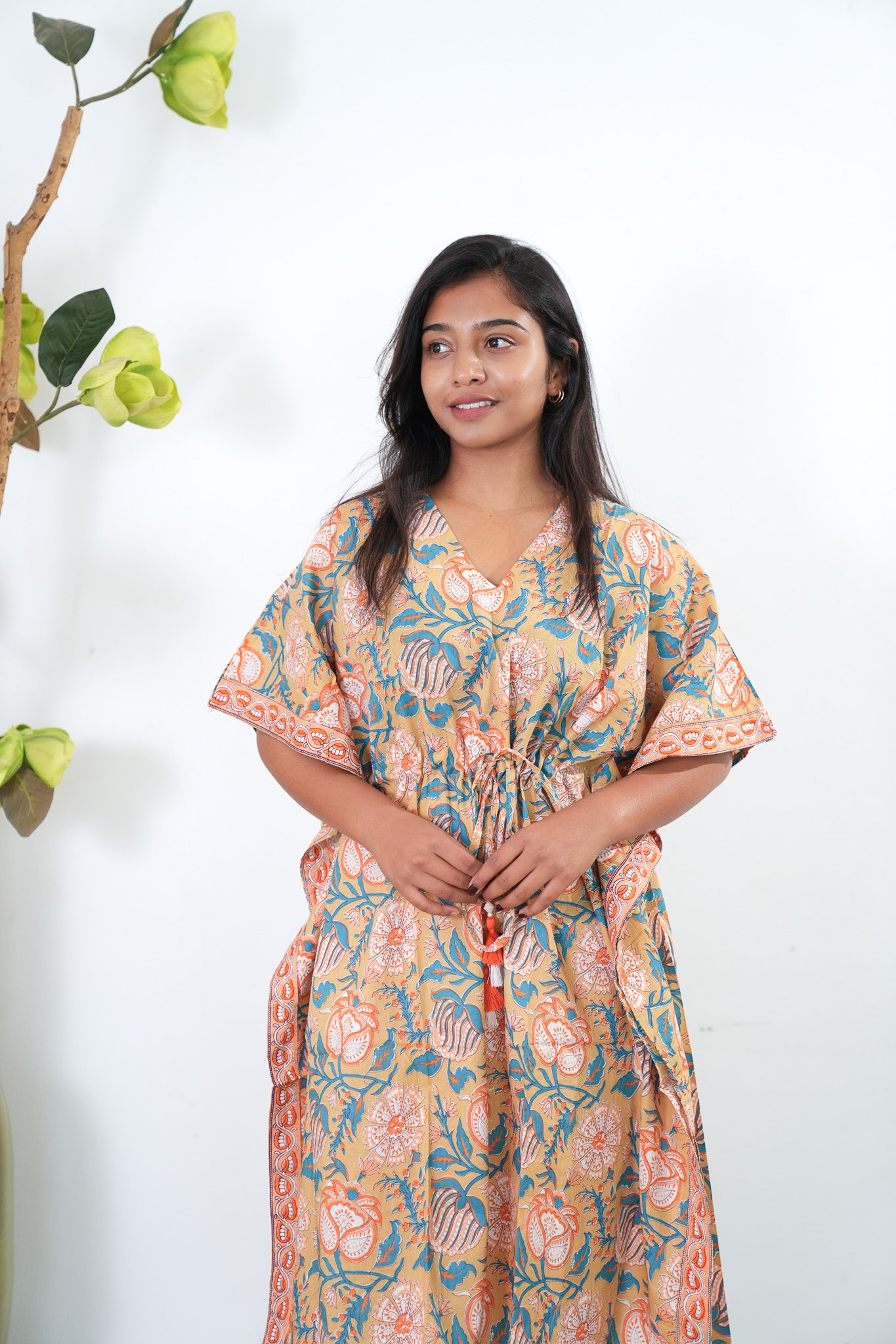 cotton short kaftan