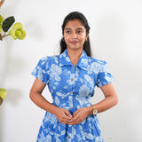 Cloud cotton button down shirt dress