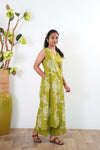 Lemonade floral v neck cotton co-ords set ( attached sleeves)