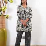 Grey and black cotton comfies