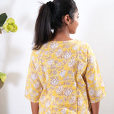 Butter yellow cotton sleep wear