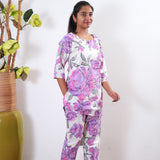 Lilac cotton sleep wear